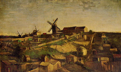 몽마르트의 채석장과 풍차(Montmartre: the Quarry and Windmills), Oil on canvas, 1886, Van Gogh Museum, Amsterdam 